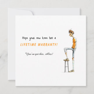 Funny Knee Surgery Get Well Card – Rock This Joint