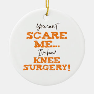 Funny Knee Surgery Recovery ‘Scare’ Ceramic Tree Decoration
