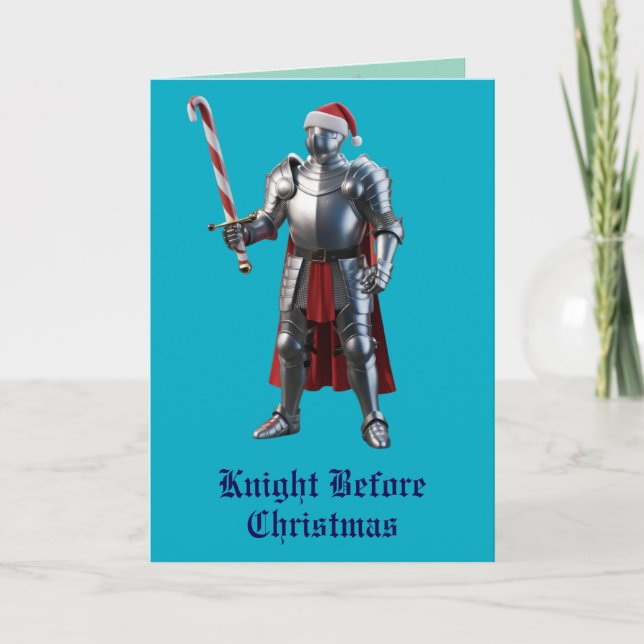 Funny Knight Before Christmas Card (Front)