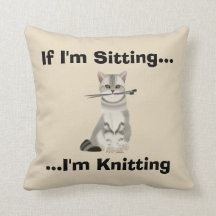 Funny Knitters Cushion