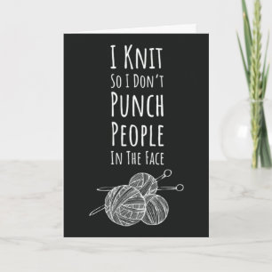 Funny Knitting Cards Humour Knitter 