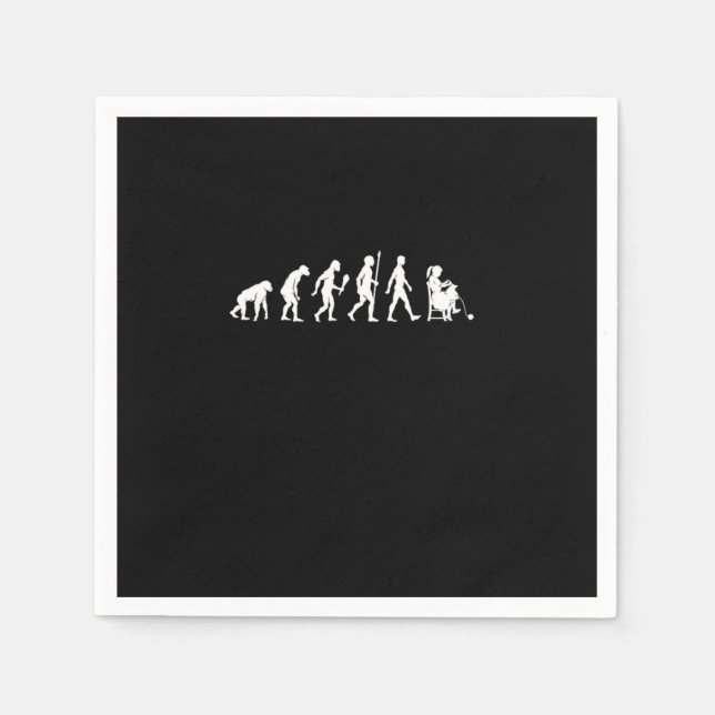 Funny Knitting Evolution Knitter Gift Idea Napkin (Front)