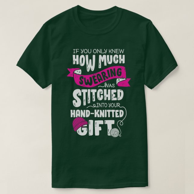 Funny Knitting Lover Grandma Grandmother Gift  T-Shirt (Design Front)