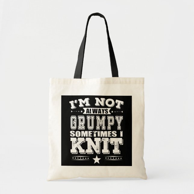 Funny Knitting Lovers  Tote Bag (Front)