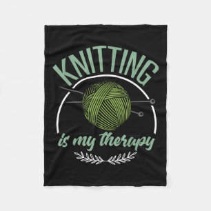 Funny Knitting Shirt Joke Knitter Quote I Love Kni Fleece Blanket