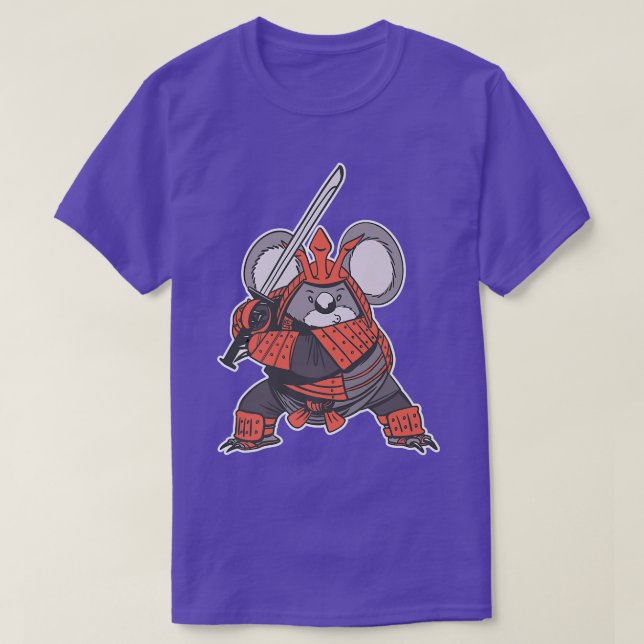 Funny Koala Samurai Warrior Katana Fighter  T-Shirt (Design Front)