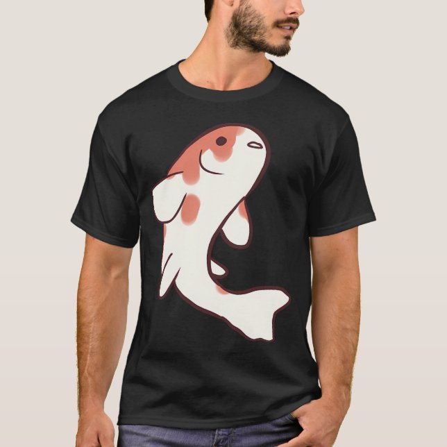 Funny Koi fish art T-Shirt (Front)