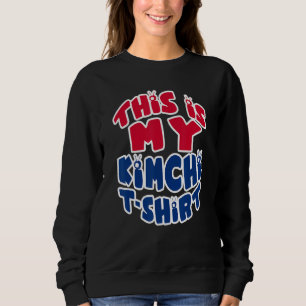 Funny Korea My Kimchi Tee Korean Flag Design Food 