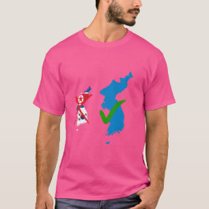 Funny Korean Unification Flag, Korean Unification  T-Shirt