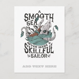 Funny Kraken Sailor Seaman Navy Octopus Monster Postcard