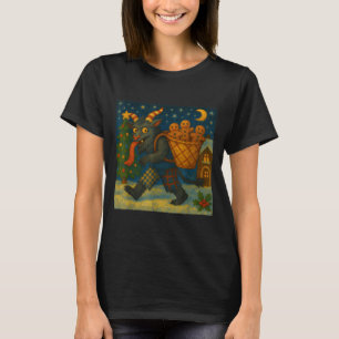 Funny Krampus Gingerbread Night Festive Creepy Hol T-Shirt