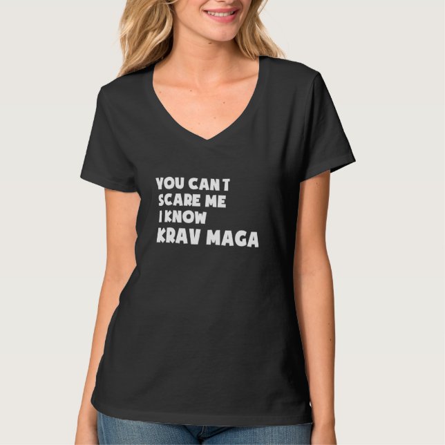 Funny Krav Maga Combat And Self Defence T-Shirt (Front)