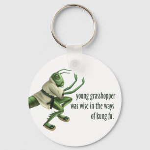 Funny Kung Fu Grasshopper Key Ring