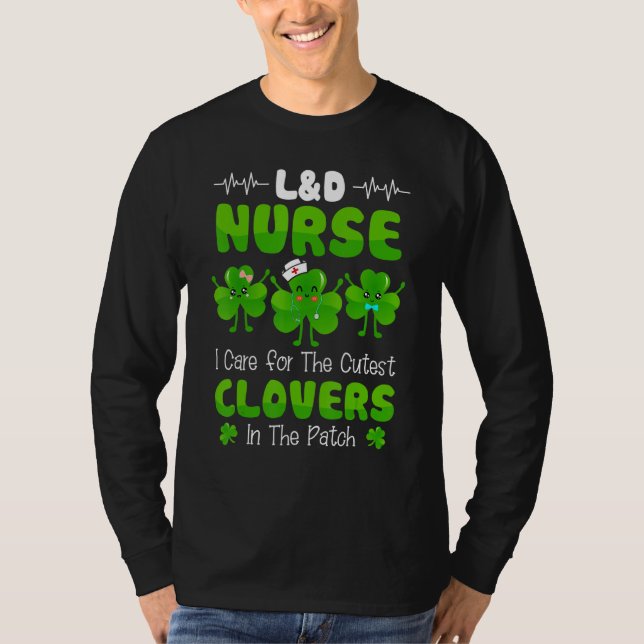 Funny L&d Nurse Irish St Patricks Day Cutest C Kid T-Shirt (Front)
