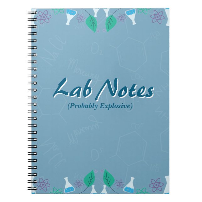 Funny Lab Notes Chemistry Notebook (Front)