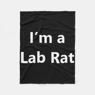 Funny Lab Rat Halloween Costume Pretend Minute Laz Fleece Blanket