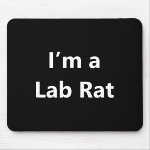 Funny Lab Rat Halloween Costume Pretend Minute Laz Mouse Pad
