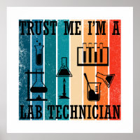 Funny lab tech vintage laboratory technician humou