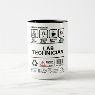 Funny Lab Technician Handling Information Mug