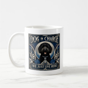 Funny Labradoodle Runs The House Coffee Cup - Mug 