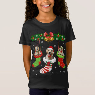 Funny Labrador Christmas Tree Socks Dog Lover Xmas T-Shirt
