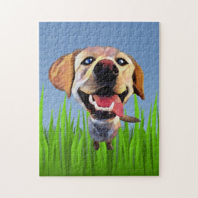 Funny Labrador Retriever 252 Piece Puzzle (Vertical)
