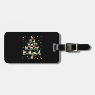 Funny Labrador Retriever Christmas Tree Classic T- Luggage Tag