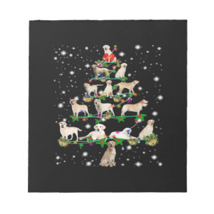 Funny Labrador Retriever Christmas Tree Classic T- Notepad