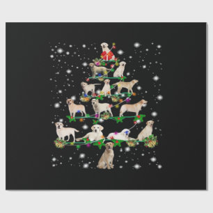 Funny Labrador Retriever Christmas Tree Classic T- Wrapping Paper