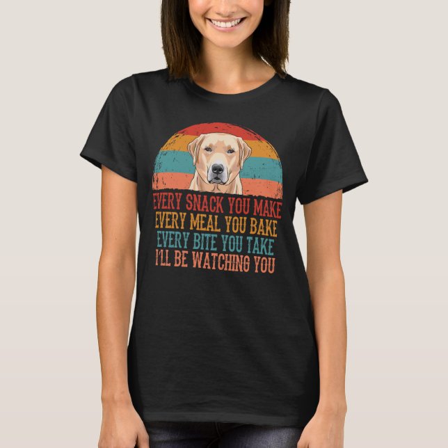 Funny Labrador Retriever Dog T-Shirt (Front)