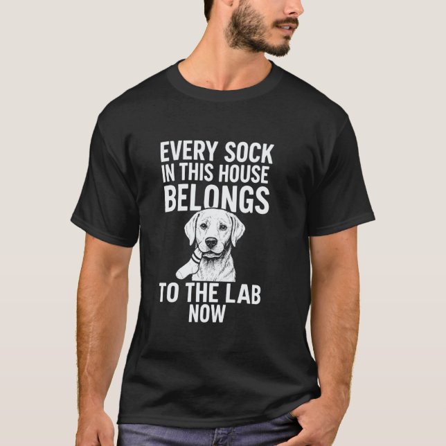 Funny Labrador Retriever Top Sock Stealing Dog, Do (Front)