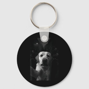Funny Labrador Selfie Zombie Halloween Dog Key Ring
