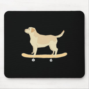 Funny Labrador Skateboarding Dog T Shirt Gift  Mouse Pad