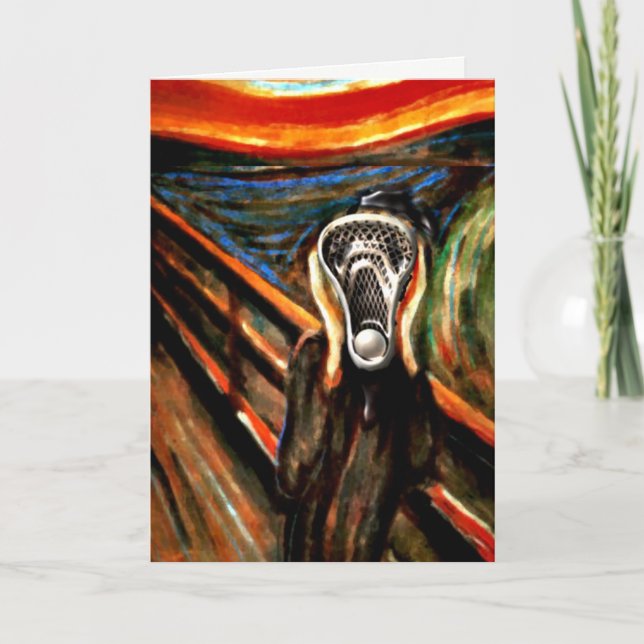 Funny Lacrosse Birthday Card (Front)