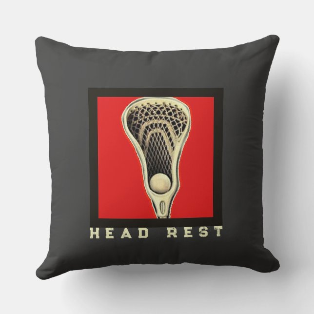 Funny Lacrosse Cushion (Back)