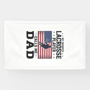 Funny Lacrosse Dad American Flag Vintage Shirt Des Banner