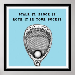 Funny Lacrosse Goalie Poster