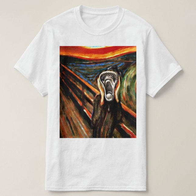 Funny Lacrosse T-Shirt (Design Front)