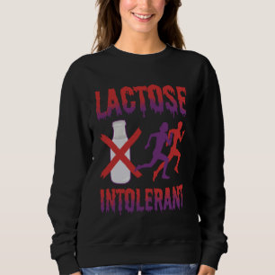 Funny Lactose Tolerant Meme Milk Tummy Ache Surviv Sweatshirt