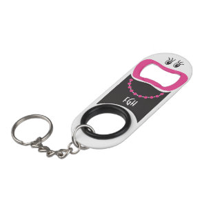 Funny Lady © Pink Lipstick Keychain Bottle Opener
