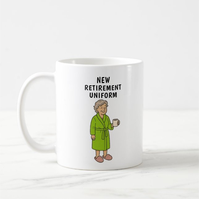 Funny Lady Retirement Coffee Mug (Left)