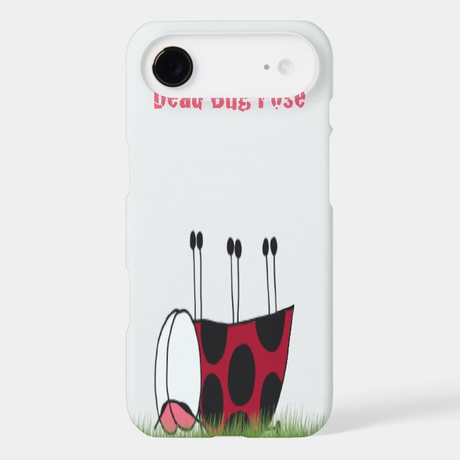 Funny Ladybug Dead Bug Yoga Pose Case-Mate iPhone Case (Back)