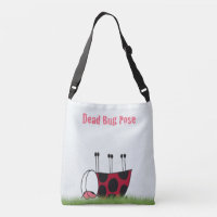 Funny Ladybug Dead Bug Yoga Pose