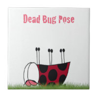 Funny Ladybug Dead Bug Yoga Pose