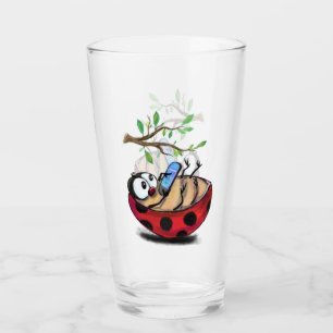 Funny Ladybug Glass