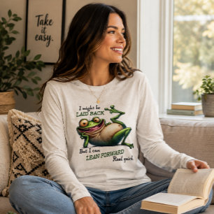 Funny Laid Back Frog Tri-Blend Shirt