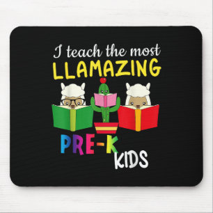 Funny Lama School Teachers Gift Back To School Pre Mouse Pad