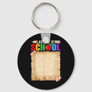 Funny Last Day Of School Sign My Shirt Autograph G Key Ring