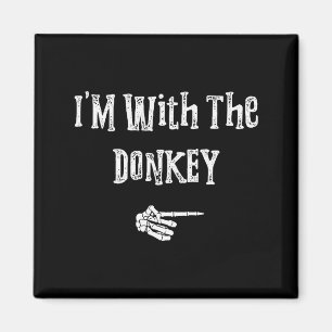 Funny Last Minute Lazy Halloween Shirts I'm With H Magnet