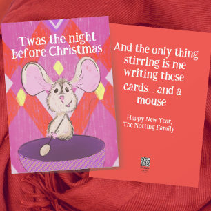 Funny Late After Christmas New Year Card